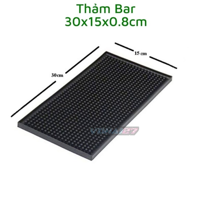Thảm bar pha chế, thảm bar cao su chống trượt, chống rỉ nước siêu bền các size