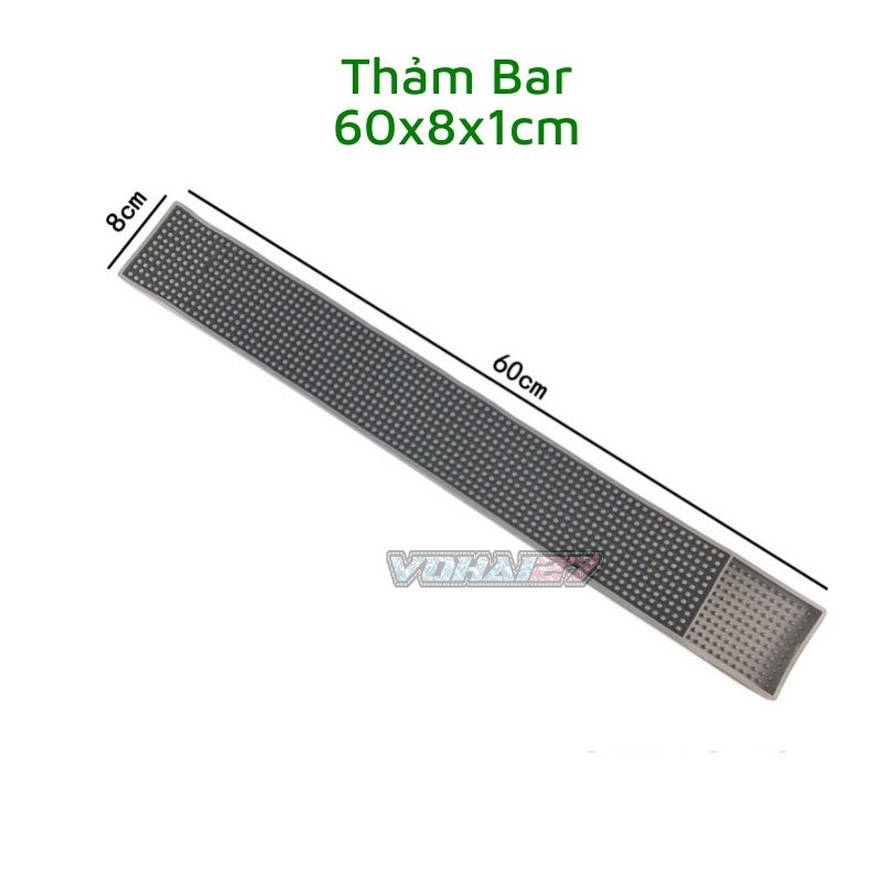 Thảm bar pha chế, thảm bar cao su chống trượt, chống rỉ nước siêu bền các size