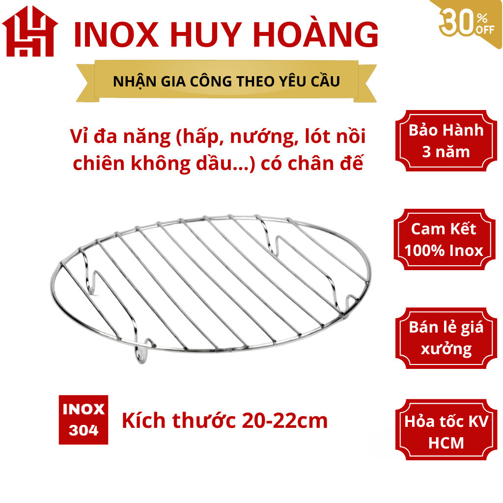 [INOX 304] Rế hấp inox, lót nồi chiên không dầu inox 304, vĩ đa năng ...