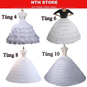 Tùng Váy Cô Dâu 3 Tầng ,4 Tầng , 6 Tầng , 8 Tầng ,10 Tầng Làm Phồng Váy Cô Dâu cho các tiệm áo cưới