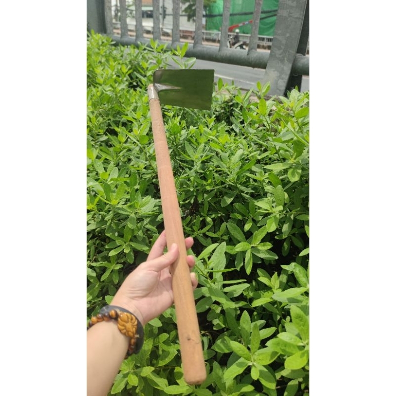 Cuốc làm vườn lưỡi vuông mini ngang 10cm inox 430 dày 1mm | Shopee Việt Nam