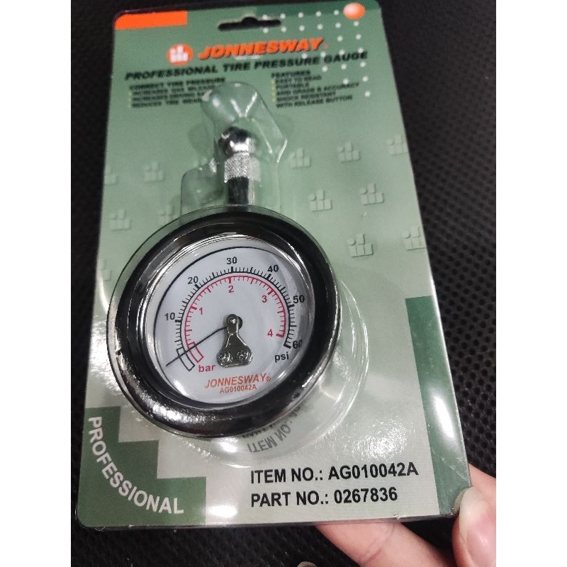 Đồng hồ đo áp suất lốp 60 PSI, hiển thị kim