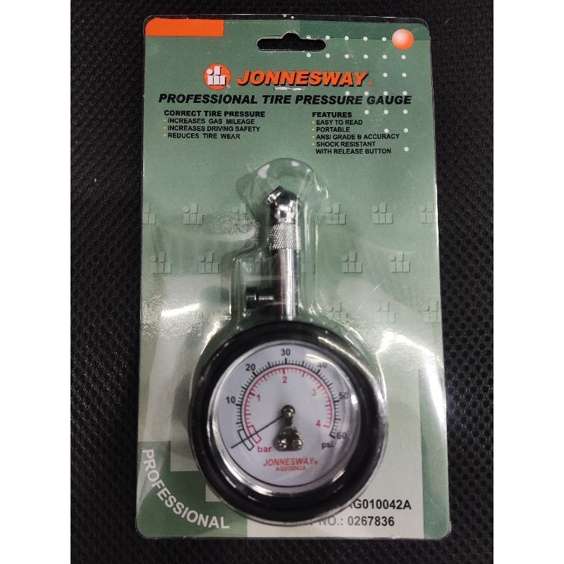 Đồng hồ đo áp suất lốp 60 PSI, hiển thị kim