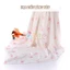 Khăn xô tắm sợi tre khăn lau đa năng cho trẻ 120x100cm IQKAO, chăn quấn đắp an toàn họa tiết xinh xắn đáng yêu