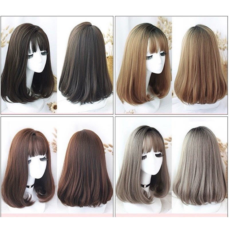 [SHOP UY TÍN] TÓC NGUYÊN ĐẦU CỤP NGANG VAI KÈM DƯỠNG, LƯỚI TRÙM