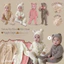 Body suit len lông ấm áp liền tất kèm mũ gấu yêu cho bé