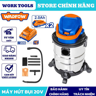 WADFOW Máy hút bụi dùng pin 20V dung tích 20L WQV1A20