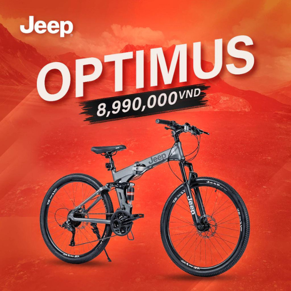 Xe đạp gấp Jeep OPTIMUS – Khung Magie Cao Cấp, Phanh đĩa cơ, Bánh 26 ...