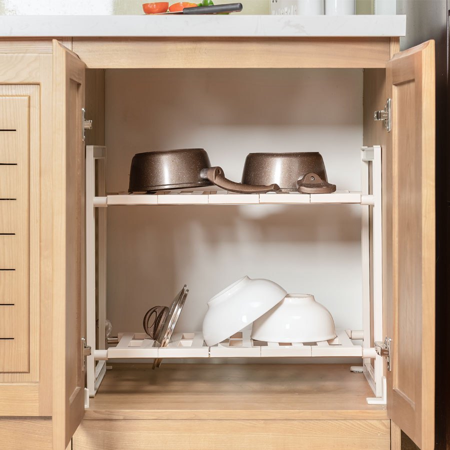 Kệ đựng xoong nồi gầm bếp, Kệ đựng đồ nhà bếp đa năng khung inox chắc chắn bền đẹp Chính Hãng Việt Nhật