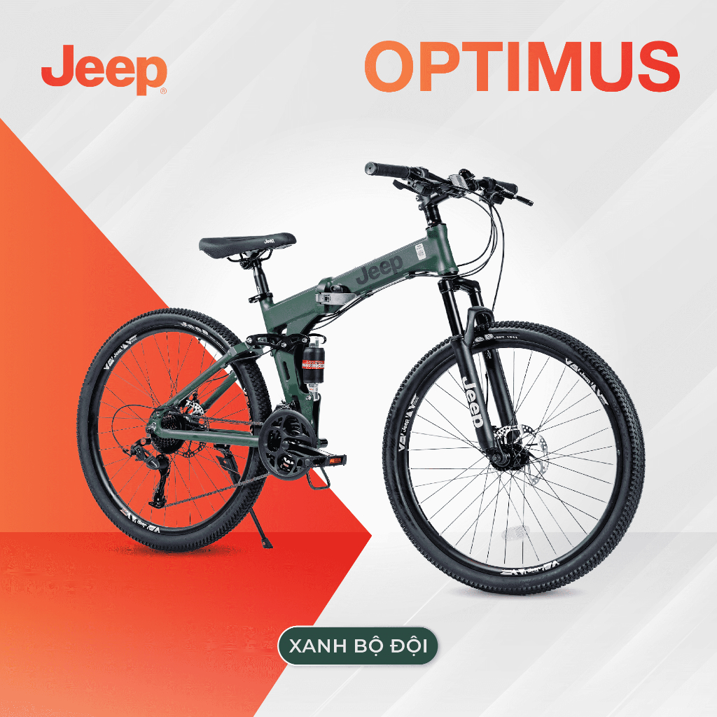 Xe đạp gấp Jeep OPTIMUS – Khung Magie Cao Cấp, Phanh đĩa cơ, Bánh 26 ...