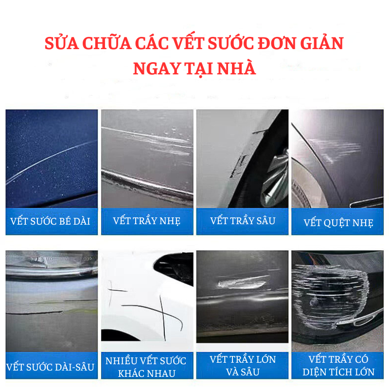 Sơn Xe Ô TÔ Màu Trắng, Đỏ, Đen, Xanh - Sơn Xịt Tay Ô Tô Xe Máy Cao Cấp - Xóa Vết Xước Xe Ô Tô