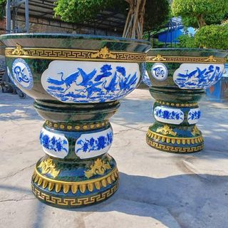 Khuôn Chậu Tròn Xoay 80 Cm Kích Thước Phủ Bì Rộng 80Cm, Cao Chậu 33.5Cm Lọt Lòng Chậu Rộng 70 Cm, Sâu 31 Cm