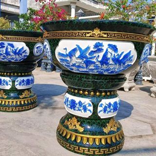 Khuôn Chậu Tròn Xoay 80 Cm Kích Thước Phủ Bì Rộng 80Cm, Cao Chậu 33.5Cm Lọt Lòng Chậu Rộng 70 Cm, Sâu 31 Cm