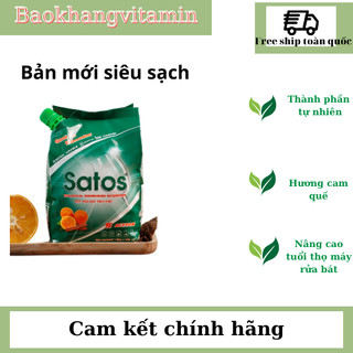 Bột rửa bát Satos Advance bản mới cho tất cả máy rửa bát 1.2kg