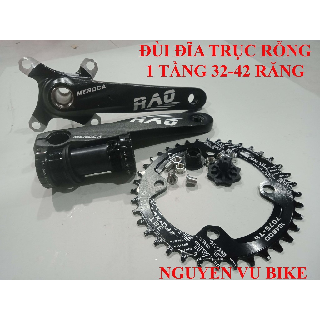 Đùi đĩa xe đạp đia hình trục rỗng 1 tầng 32 - 42 răng cao cấp | Shopee ...