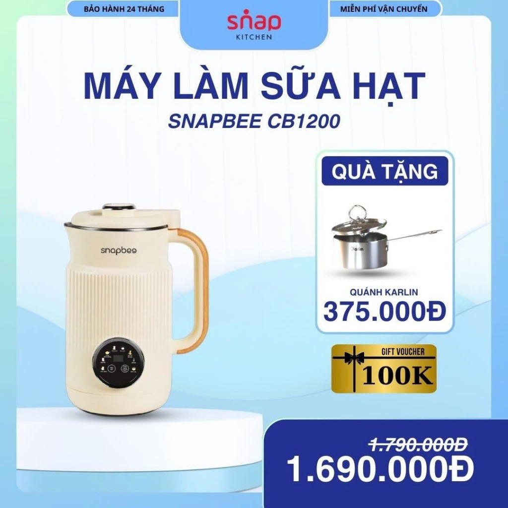 Máy làm sữa hạt Snapbee bảo hành 24 tháng CREEN | Shopee Việt Nam