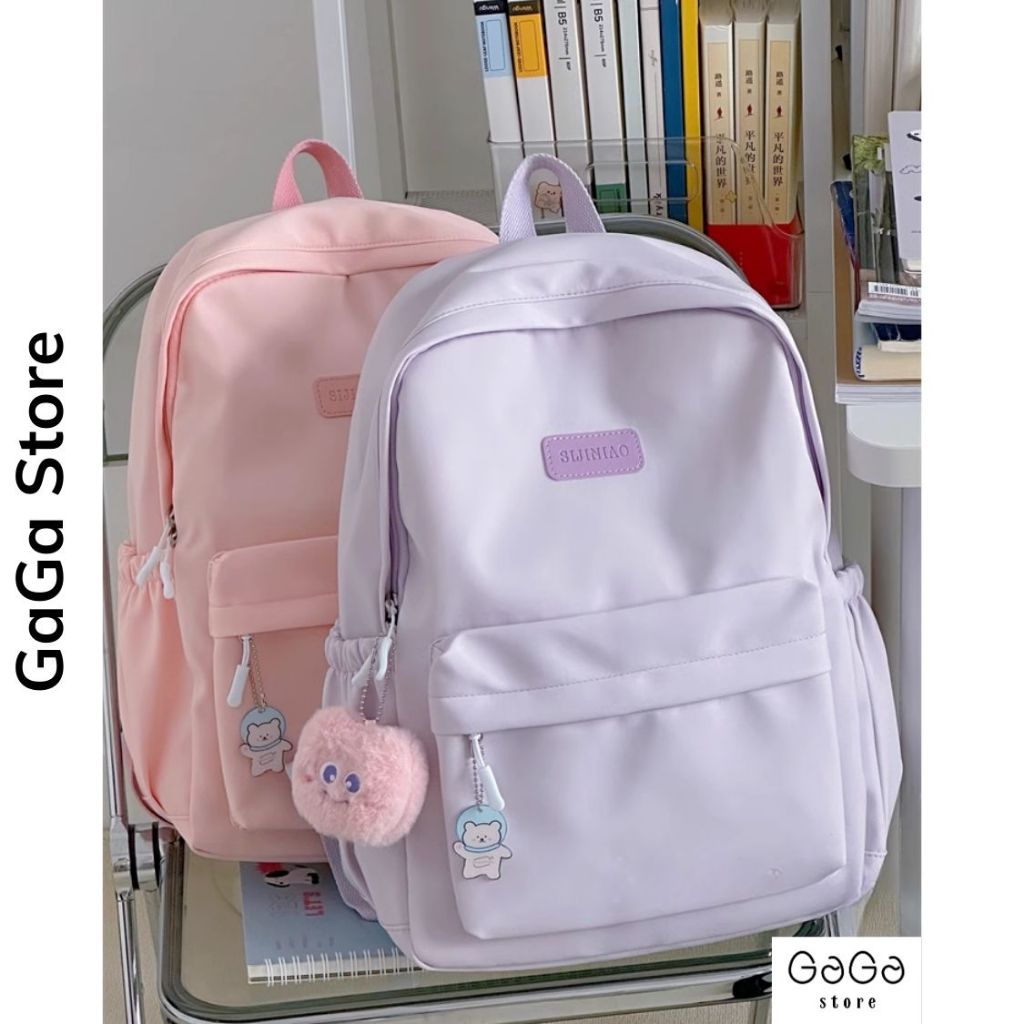 Balo đi học nam nữ phong cách ulzzang đơn giản dễ phối đồ nhiều màu pastel dành cho học sinh các cấp B774 gagastore