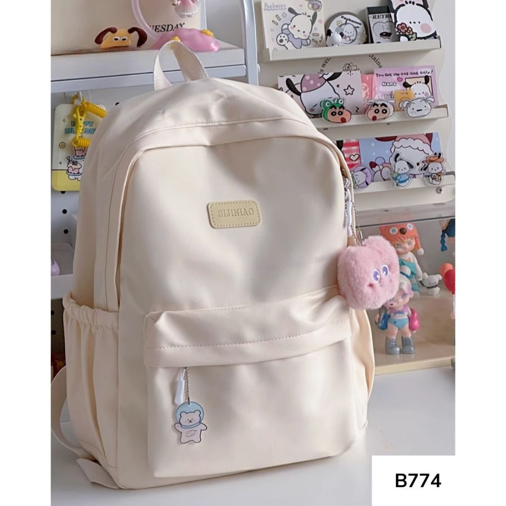 Balo đi học nam nữ phong cách ulzzang đơn giản dễ phối đồ nhiều màu pastel dành cho học sinh các cấp B774 gagastore