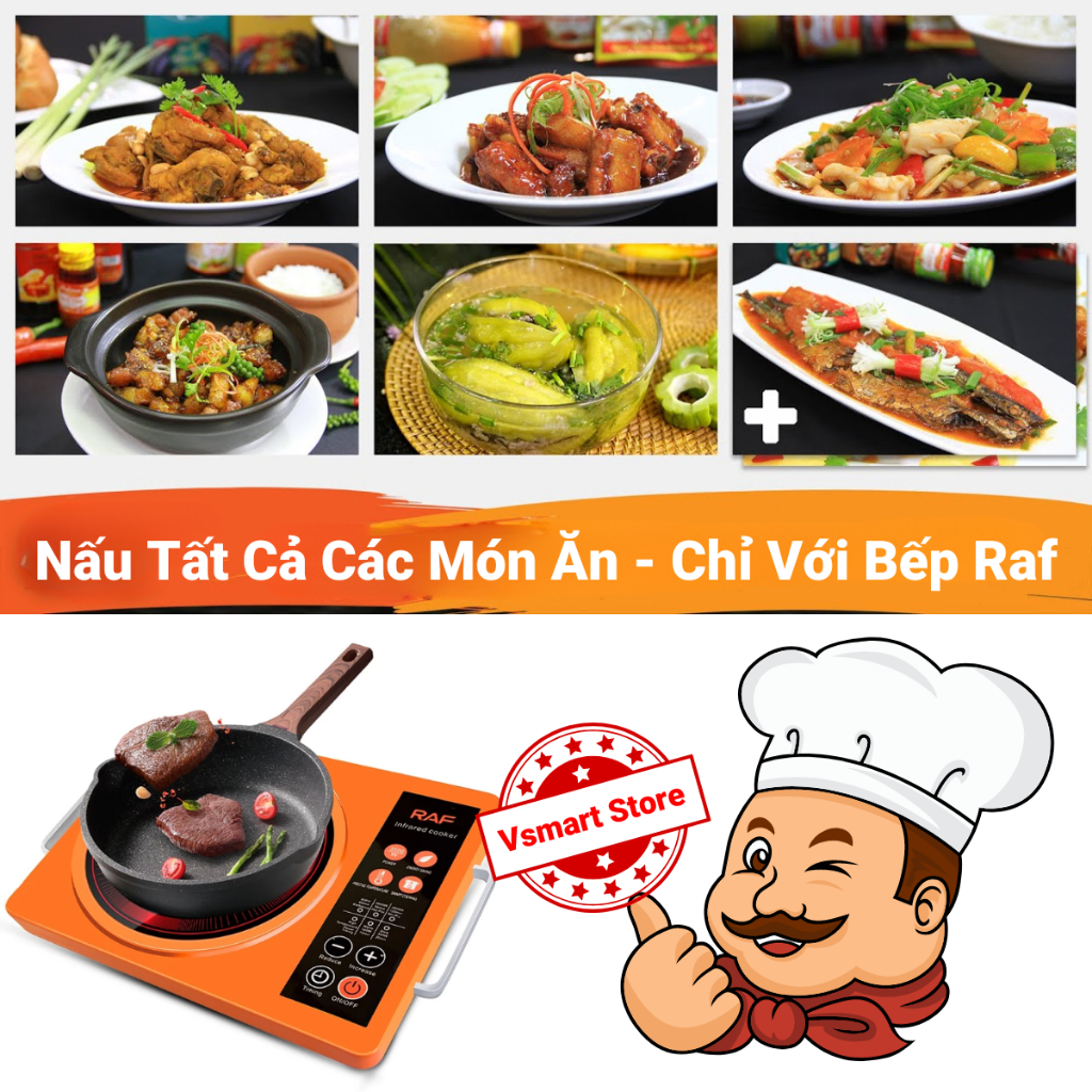 Bếp Từ, Bếp Từ Công Suất Lớn 3500w, Bếp Từ Đáy Lõm Truyền Nhiệt Gấp 2 Lần 10 Chế Độ Nấu Màn Hình LED Tiết Kiệm Điện