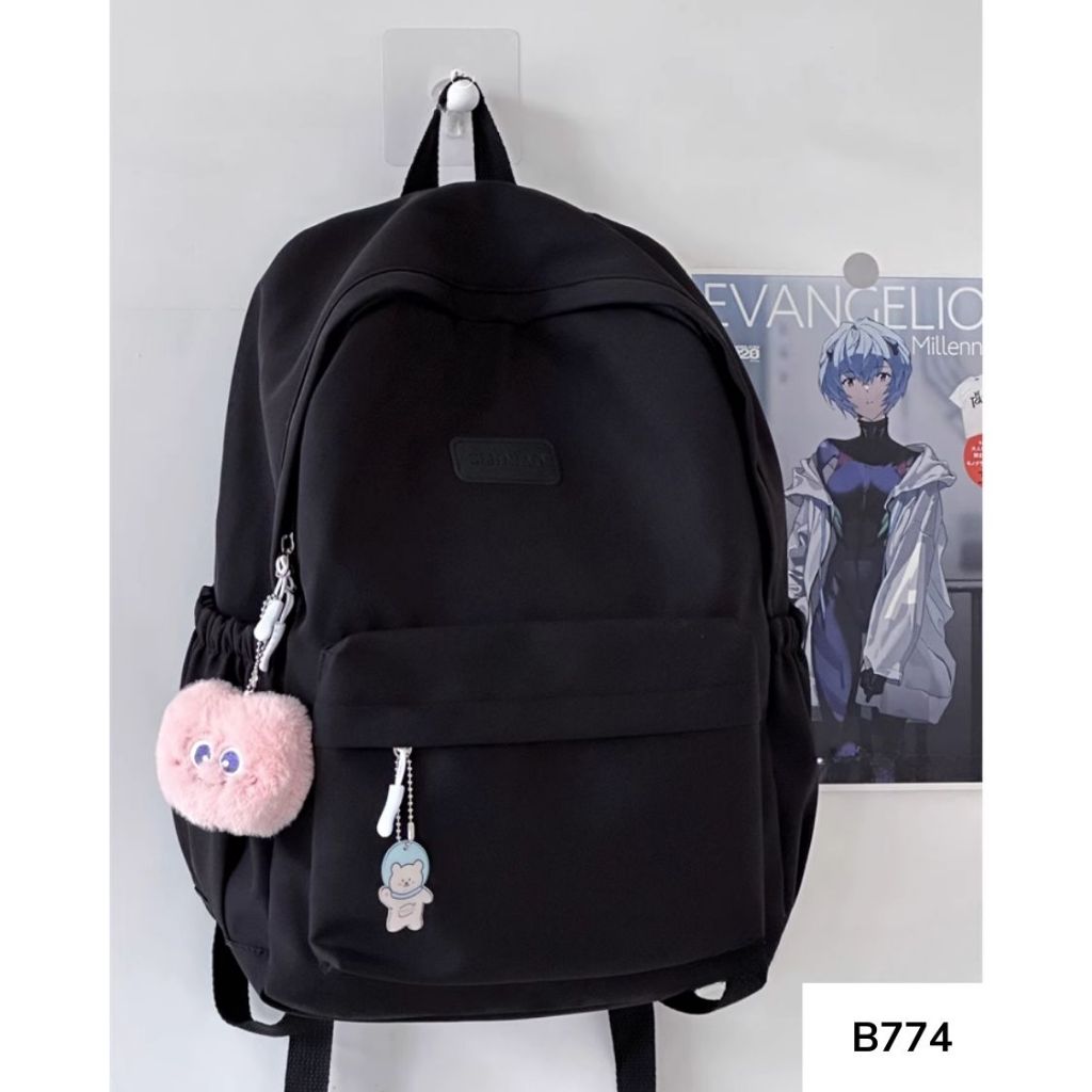Balo đi học nam nữ phong cách ulzzang đơn giản dễ phối đồ nhiều màu pastel dành cho học sinh các cấp B774 gagastore