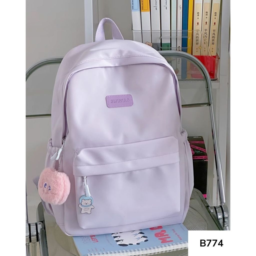 Balo đi học nam nữ phong cách ulzzang đơn giản dễ phối đồ nhiều màu pastel dành cho học sinh các cấp B774 gagastore
