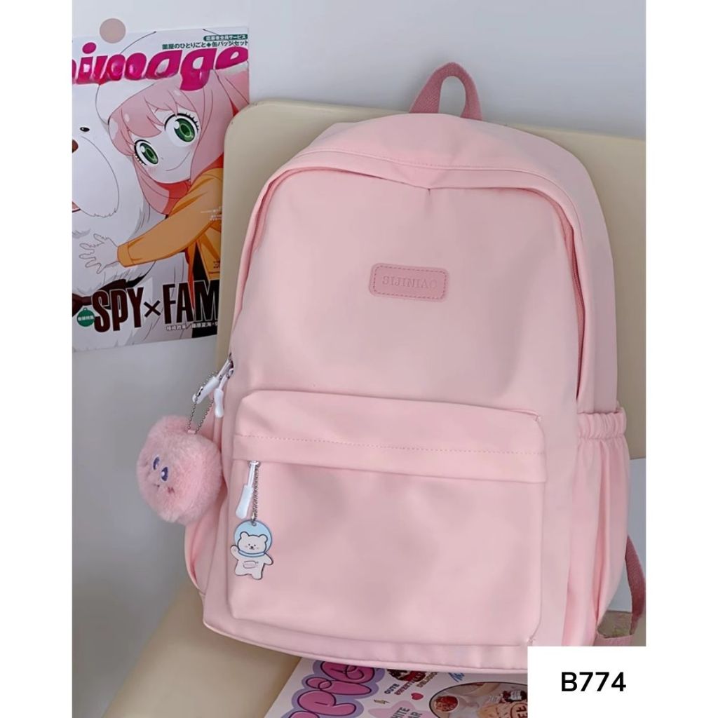 Balo đi học nam nữ phong cách ulzzang đơn giản dễ phối đồ nhiều màu pastel dành cho học sinh các cấp B774 gagastore