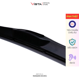 Gạt Mưa Vista 3 Khúc Cho Xe Ô Tô Nissan Kicks - Lưỡi Silicon - Tiêu Chuẩn Châu Âu - Siêu Sạch - Siêu Bền