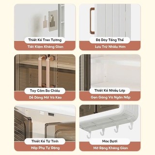 Tủ Đa Năng Đựng Đồ Nhà Tắm, Nhà Bếp, Kệ Đựng Mỹ Phẩm Treo Tường, Tủ Thuốc Chống Thấm Nước,Bám Bụi