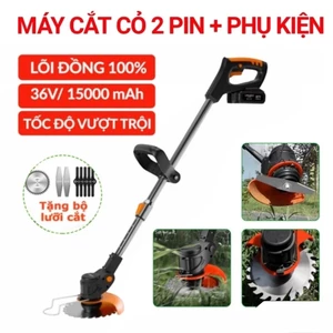 Máy Cắt Cỏ 2 Pin Cầm Tay, Máy Cắt Cỏ Mini Dùng Pin 36V-KhosiTD