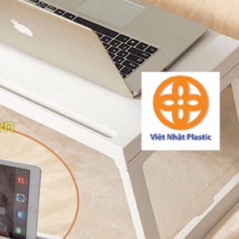 Bàn học gấp gọn tiện lợi nhựa VIỆT NHẬT có khe cắm Ipad, bàn học làm việc thông minh dễ dàng di chuyển 1833 AMIZIN