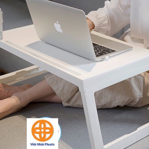Bàn học gấp gọn tiện lợi nhựa VIỆT NHẬT có khe cắm Ipad, bàn học làm việc thông minh dễ dàng di chuyển 1833 AMIZIN