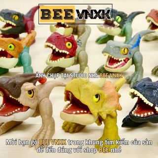 Set 4 mô hình khủng long Mattel Jurassic World mini cắn khớp BEE VNXK