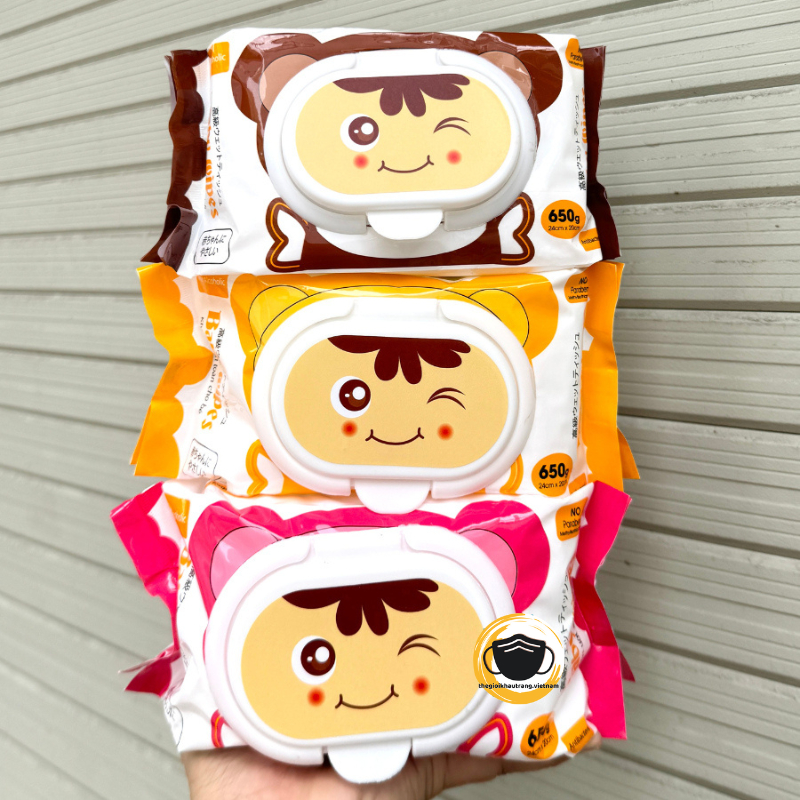 (Combo 10gói) Khăn ướt Baby Wipes 650gam khăn ướt không mùi, khổ giấy lớn