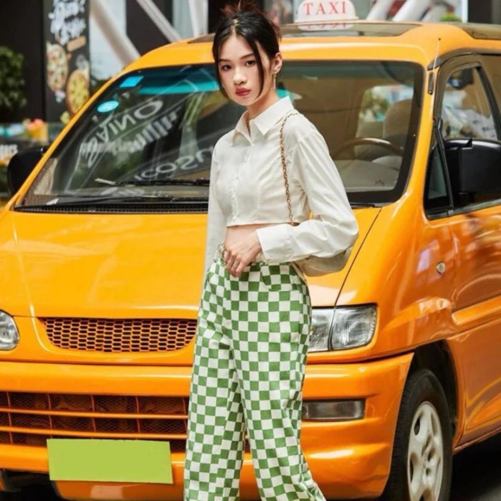 Áo sơ mi croptop dài tay Sicily cổ áo polo SM67