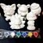 Combo 5, 10 tượng tô màu thạch cao 3D kèm 12 màu và 2 cọ cho bé thoải thức sáng tạo