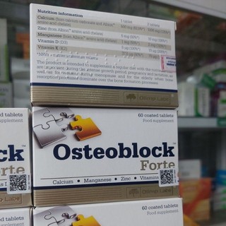 Viên uống bổ sung canxi OSTEOBLOCK FORT (canxi hữu cơ)Hộp 60 viên uống.