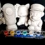 Combo 3, 6 tượng tô màu thạch cao 3D kích thước 13-15 cm kèm 12 màu và 2 cọ cho bé thoải thức sáng tạo