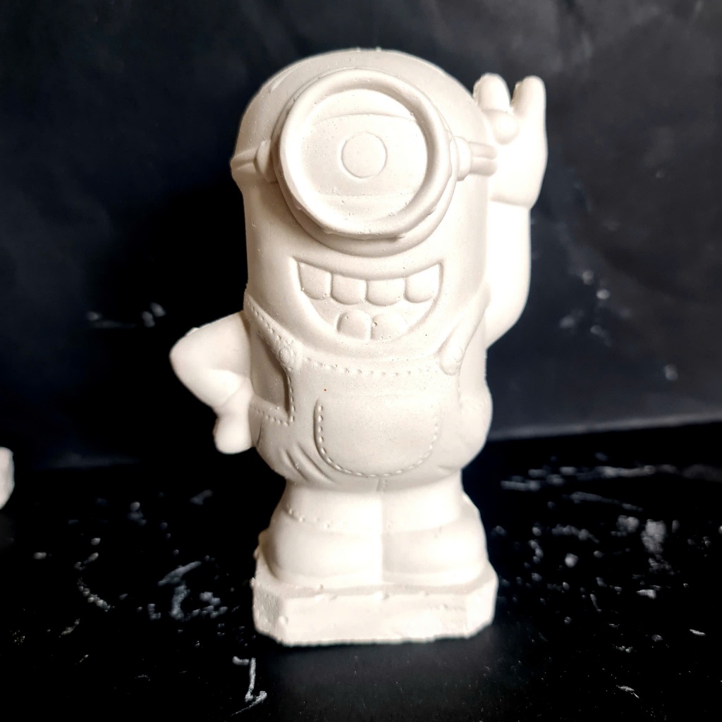 [Được chọn mẫu] Combo 3, 6 tượng tô màu thạch cao 3D kích thước 13-15 cm kèm 12 màu và 2 cọ cho bé thoải thức sáng tạo