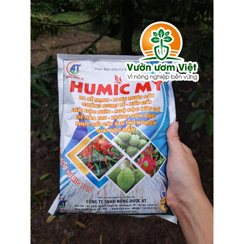 Phân bón HUMIC MỸ - chống nghẹn rễ, bổ sung khoáng chất, cải tạo đất, phục hồi cây trồng - 1kg