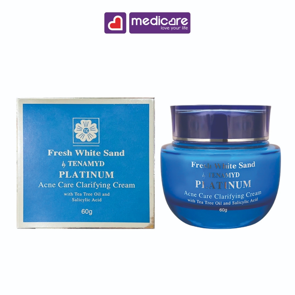 Kem Dưỡng Dành Cho Da Mụn TENAMYD Fresh White Sand Acne Care Clarifying Cream 60g
