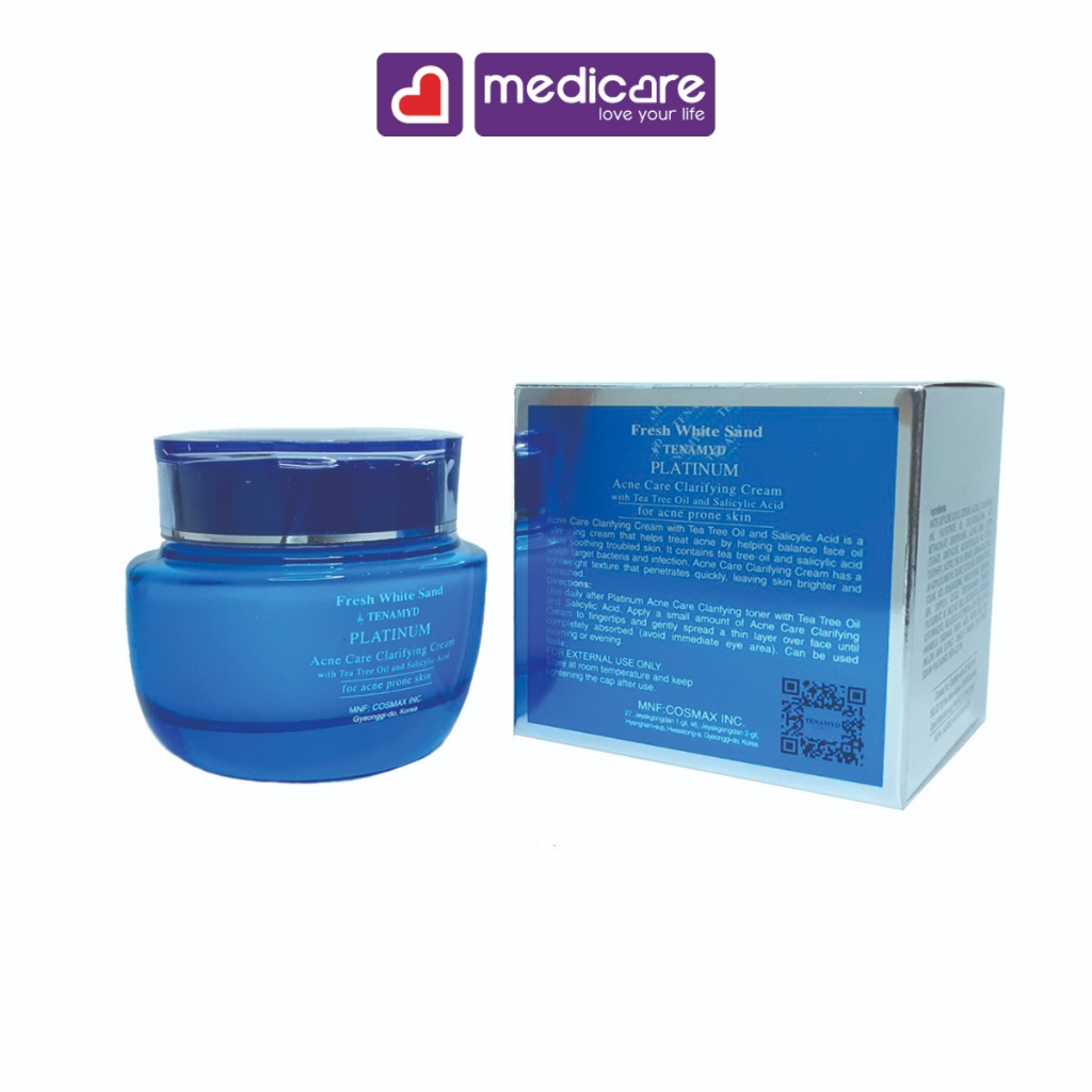 Kem Dưỡng Dành Cho Da Mụn TENAMYD Fresh White Sand Acne Care Clarifying Cream 60g