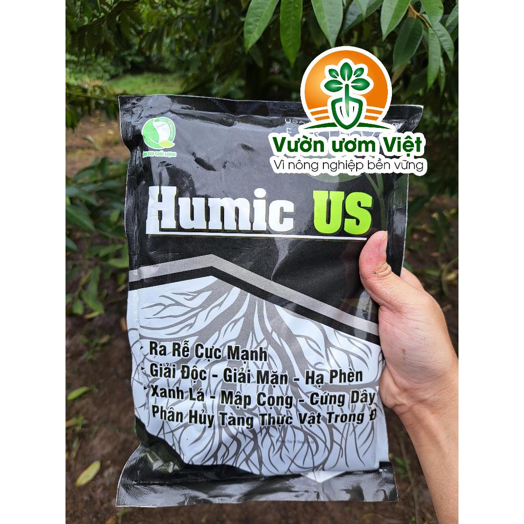 Phân bón HUMIC US bổ sung khoáng chất, phương pháp thay thế phân bón hóa học hiệu quả - 1kg
