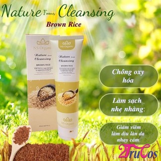 Sữa rửa mặt NS Organic Nature Foam Cleansing 150ml (Gạo Lức Than Tre Trà Xanh trắng sạch da) 2Trucos