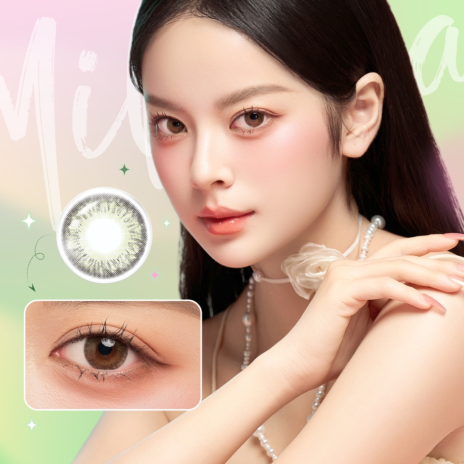 Ảnh Luxury lens DOLL EYES - Milia olive brown 4