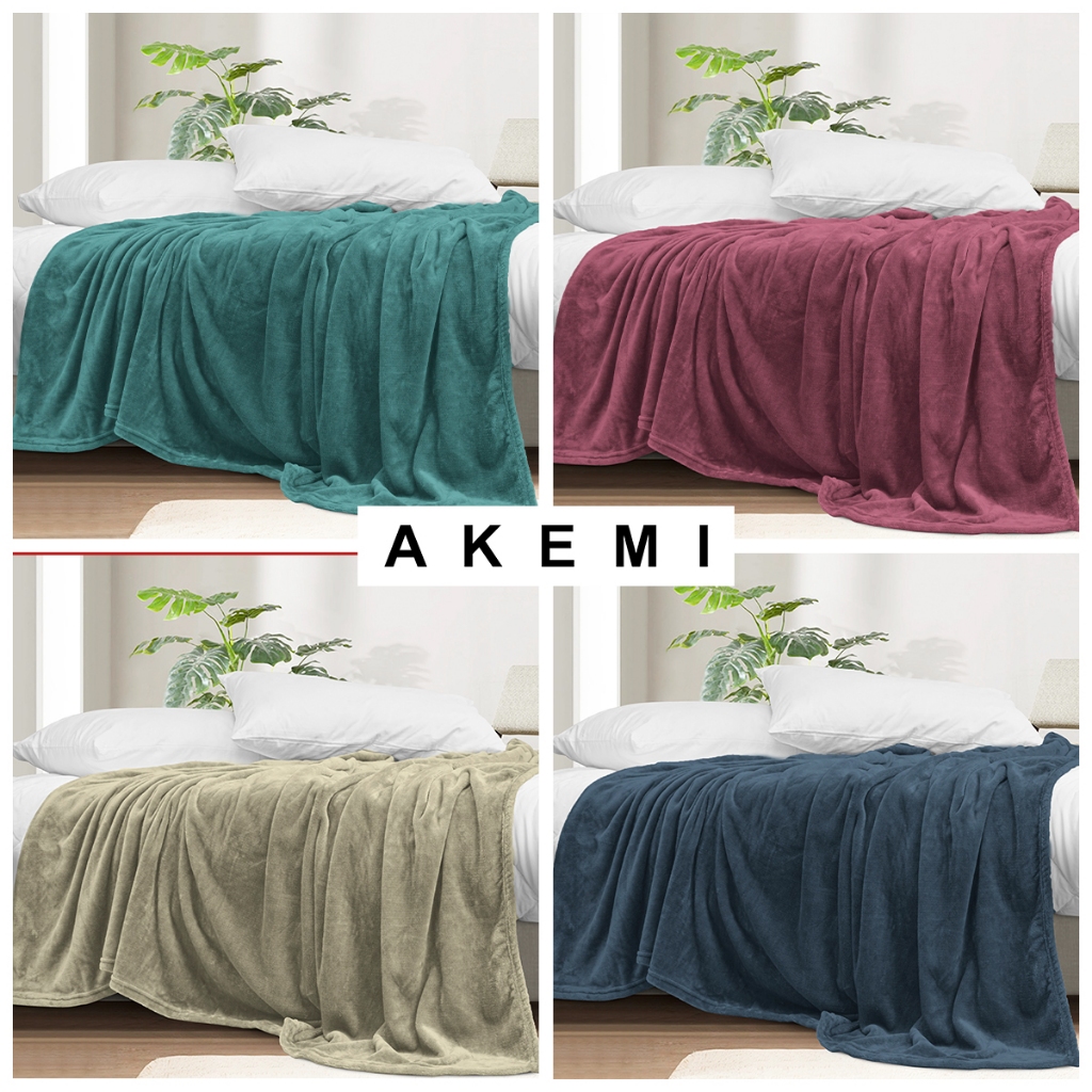 Ảnh Chăn nỉ Akemi Colourlush Flannel Blanket 150x200cm, 1 cái 1
