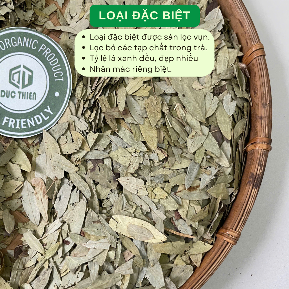 500g Phan Tả Diệp Loại 1 Đức Thiện (Khô, Sạch, Thơm) - Hỗ Trợ Táo Bón, Nhuận Tràng, Giải Độc Gan