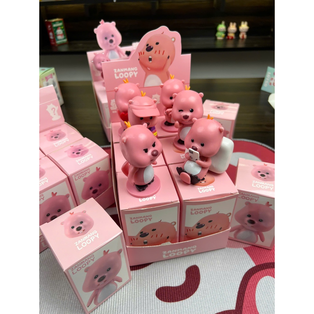 (Version 5 Loopy) Blindbox hộp mù mô hình nhân vật Loopy chú Hải Ly dễ ...