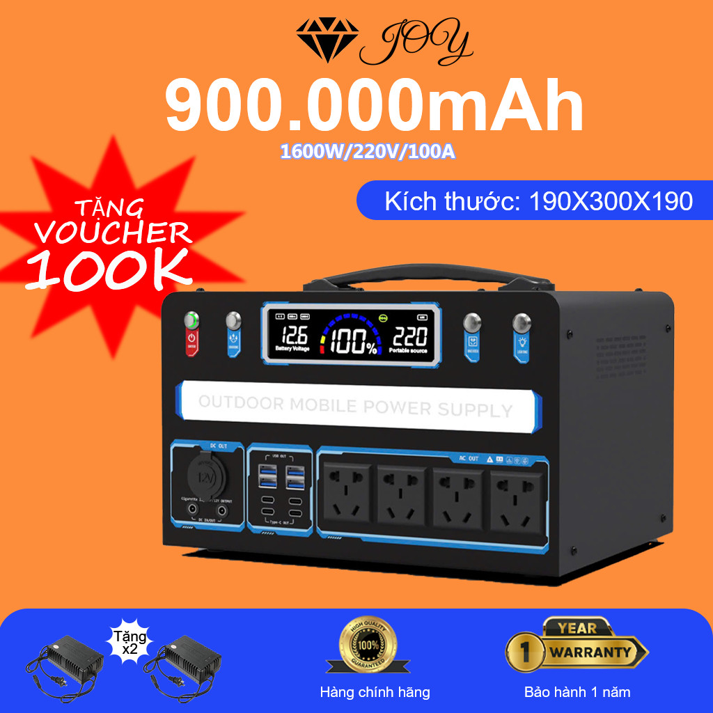 Trạm Sạc Tích Điện 400W-1100W Camping: Review Chi Tiết & Đáng Mua?