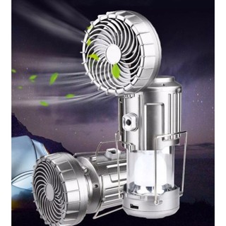Đèn Bão Kiêm Quạt Năng Lượng Mặt Trời