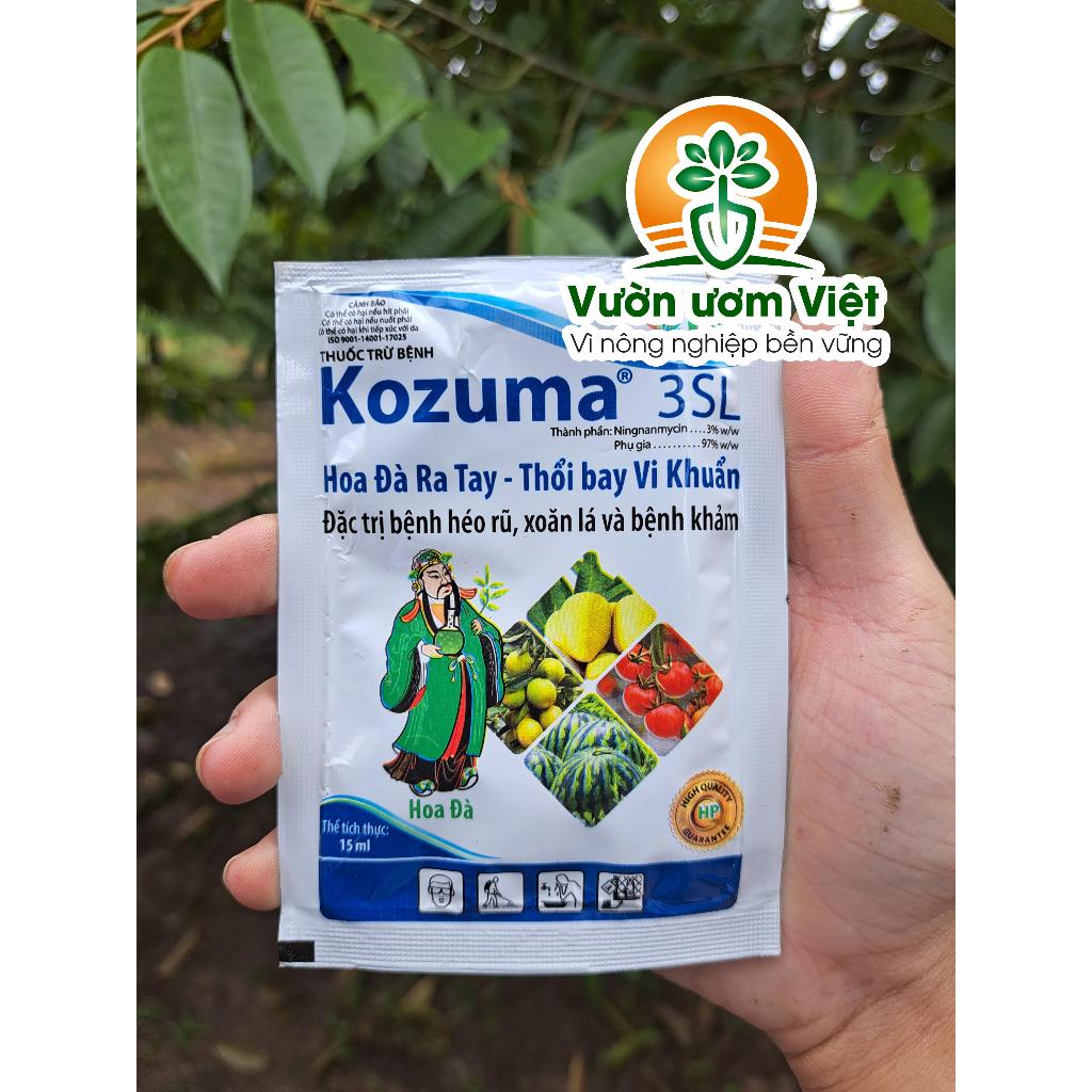 Kozuma 3SL trừ vi khuẩn gây héo xanh, bạc lá, lở cổ rễ và các bệnh khác trên cây trồng - 15ml